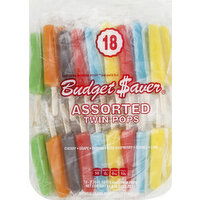 Budget Saver Twin Pops, Assorted - 18 Each 