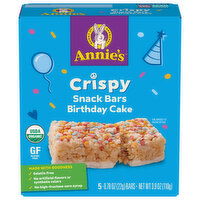 Annie's Snack Bars, Birthday Cake, Crispy - 5 Each 