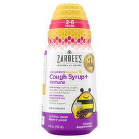 Zarbee's Cough Syrup + Immune, Daytime, Natural Mixed Berry Flavor, Children's - 4 Fluid ounce 