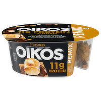 Oikos Yogurt & Mix-Ins, S'mores, Nonfat, Remix - 4.5 Ounce 