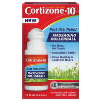 Cortizone-10 Anti-Itch Liquid, Massaging Rollerball, Maximum Strength - 1.5 Fluid ounce 