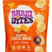 Brazi Bites Cheese Bread, Brazilian, Cheddar & Parmesan - 18 Each 