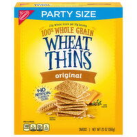 WHEAT THINS Wheat Thins Original Whole Grain Wheat Crackers, Party Size, 20 oz Box