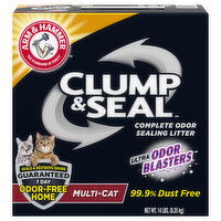 Arm & Hammer Litter, Complete Odor Sealing, Multi-Cat - 14 Pound 