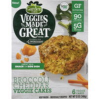 Veggies Made Great Veggie Cakes, Broccoli Cheddar - 6 Each 