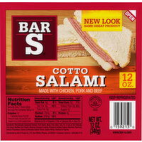 Bar S Salami, Cotto - 12 Ounce 