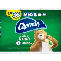 Charmin Lotion Bathroom Tissue, Mega Rolls, 2-Ply - 9 Each 