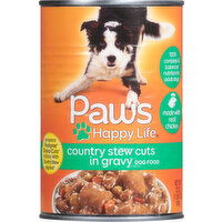 Paws Happy Life Dog Food, Country Stew Cuts in Gravy