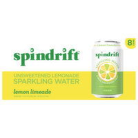 Spindrift Sparkling Water, Unsweetened, Lemon Limeade