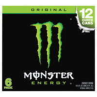 Monster Energy Drink, Original, 6 Pack - 6 Each 