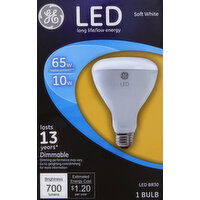 GE Light Bulb, LED, Soft White, 10 Watts - 1 Each 