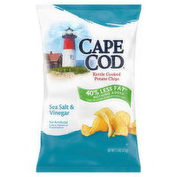 Cape Cod Potato Chips, Sea Salt & Vinegar, Kettle Cooked - 7.5 Ounce 