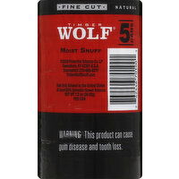 Timber Wolf Moist Snuff, Fine Cut, Natural - 5 Each 