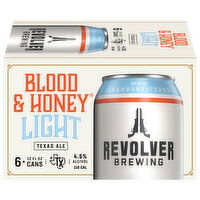 Revolver Brewing Beer, Light, Texas Ale, Blood & Honey - 6 Each 