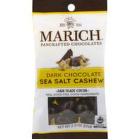Marich Chocolate, Dark, Sea Salt Cashews - 2.3 Ounce