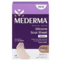 Mederma Silicone Scar Sheet, Small - 4 Each 