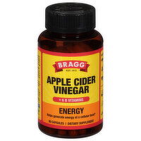 Bragg Apple Cider Vinegar, + 6 B Vitamins, Energy, Capsules - 90 Each 