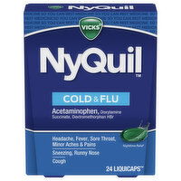 Vicks Cold & Flu, LiquiCaps - 24 Each 