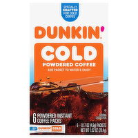 Dunkin' Coffee, Cold, Instant, Powdered - 6 Each 