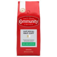 Community Coffee Coffee, Ground, Half-Caff, Cafe Special - 32 Ounce 