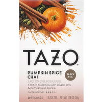 Tazo Black Tea, Pumpkin Spice Chai, Tea Bags