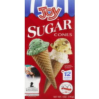 Joy Cones, Sugar - 12 Each 