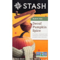 Stash Black Tea, Pumpkin Spice, Decaf, Tea Bags - 18 Each 