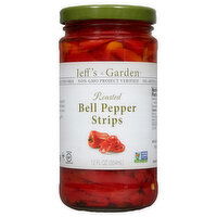 Jeff's Garden Bell Pepper Strips, Roasted - 12 Fluid ounce 