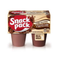 Snack Pack Milk Chocolate and Chocolate Fudge/Milk Chocolate Pudding - 13 Ounce 