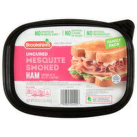 Brookshire's Ham, Mesquite Smoked, Uncured, Extra Thin Sliced, Family Pack - 16 Ounce 