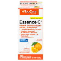 TopCare Fizzy Drink Powder, Essence C, 1,000 mg, Orange, Packets - 30 Each 