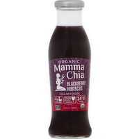 Mamma Chia Chia Beverage, Organic, Blackberry Hibiscus - 10 Ounce 