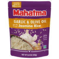 Mahatma Jasmine Rice, Garlic & Olive Oil - 8.8 Ounce 