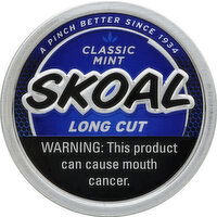 Skoal Smokeless Tobacco, Classic Mint, Long Cut - 1.2 Ounce 