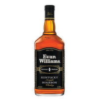 Evan Williams Black Label Kentucky Straight Bourbon Whiskey, 1.75 L     - 1.75 Litre 