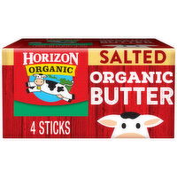 Horizon Organic Butter, Organic, Salted - 4 Each 