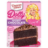 Duncan Hines Flavored Cake Mix, Favorite Chocolate, Dolly Parton's - 18 Ounce 