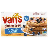 Van's Waffles, Gluten Free, Blueberry - 6 Each 