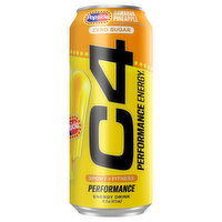 C4 Energy Drink, Zero Sugar, Hawaiian Pineapple - 16 Fluid ounce 