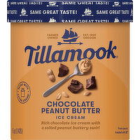 Tillamook Ice Cream, Chocolate Peanut Butter - 1.5 Quart 