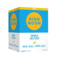 High Noon Lemon Vodka Hard Seltzer 355ml Can 4pk - 355 Millilitre 