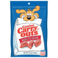 Canine Carry Outs Dog Snacks, Beef Flavor - 4.5 Ounce 