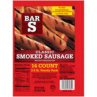 Bar S Classic Smoked Sausage - 40 Ounce 