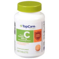 TopCare Vitamin C, Chewable, 500 mg, Natural Orange Flavor, Tablets