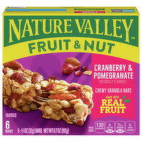 Nature Valley Granola Bars, Chewy, Cranberry & Pomegranate, Fruit & Nut