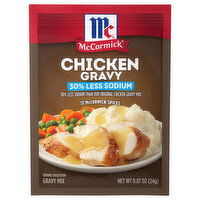 McCormick 30% Less Sodium Chicken Gravy Mix - 0.87 Ounce 