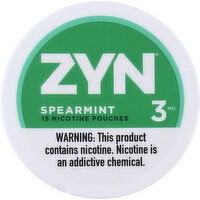 Zyn Nicotine Pouches, 3 mg, Spearmint - 15 Each 