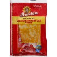 Borden Cheese, Slices, Cheddar & Monterey Jack