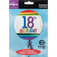 Anagram Foil Balloon, 18th Birthday, Standard - 1 Each 