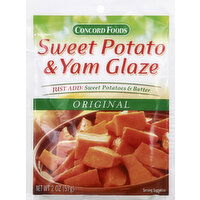 Concord Foods Glaze, Sweet Potato & Yam, Original - 2 Ounce 